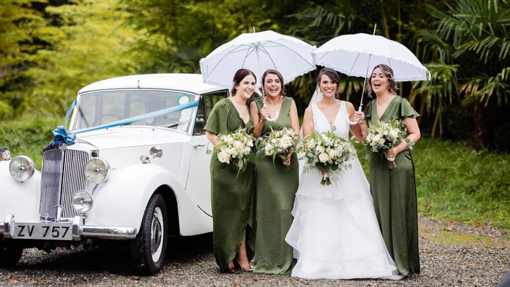 Bride and Bridesmaids